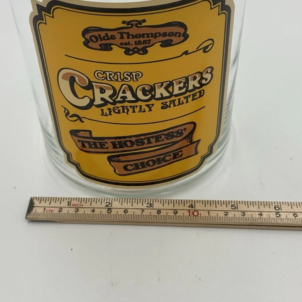 Olde Thompson Crackers Glass Container & Wood Lid